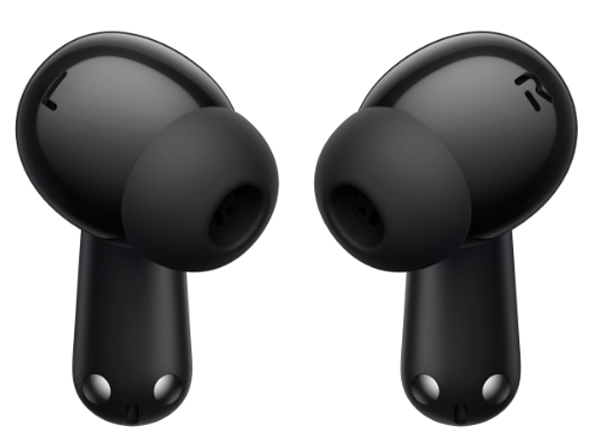 OPPO Enco Air4 Pro Midnight Black Kabellose Kopfhörer - Ansicht der linken und rechten Kopfhörer