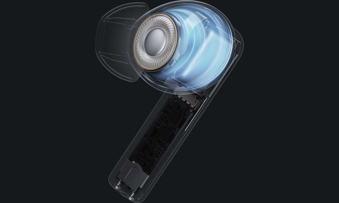 Drahtlose Kopfhörer OPPO Enco Buds2 Weiß - Kraftvoller Bass dank 10-mm-Treibern