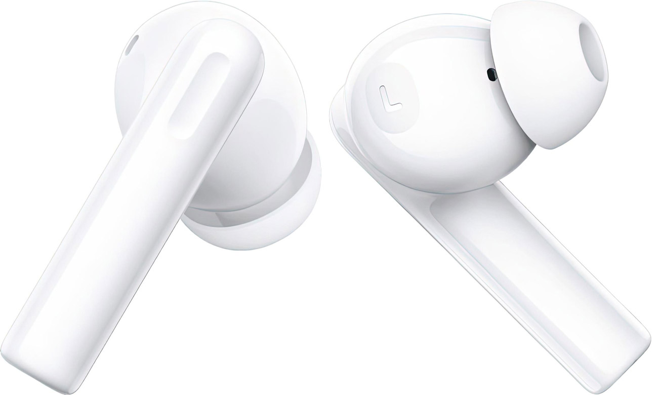 Drahtlose Kopfhörer OPPO Enco Buds2 Weiß - Ansicht der linken und rechten Kopfhörer