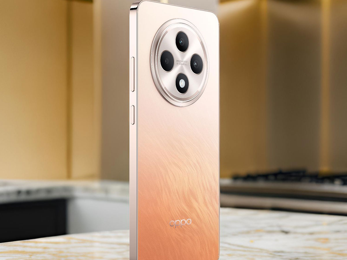 OPPO Reno12 FS orange und seine Kamera