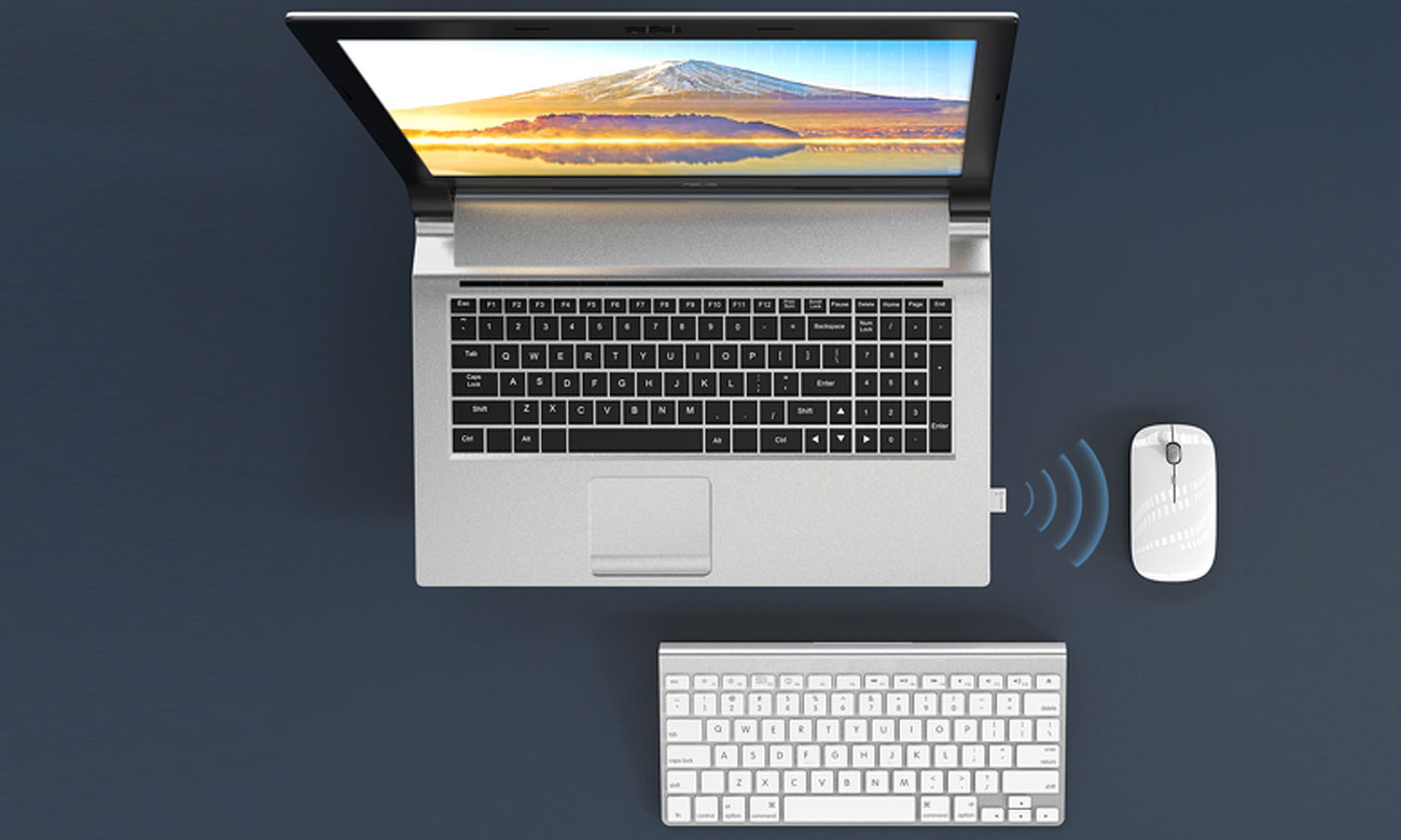 Adapter Orico Bluetooth 5.0 USB-A połączenie bezprzewodowe z myszką i klawiturą