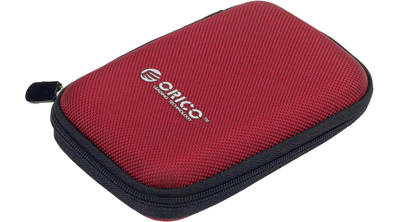 Orico etui na dysk czerwone