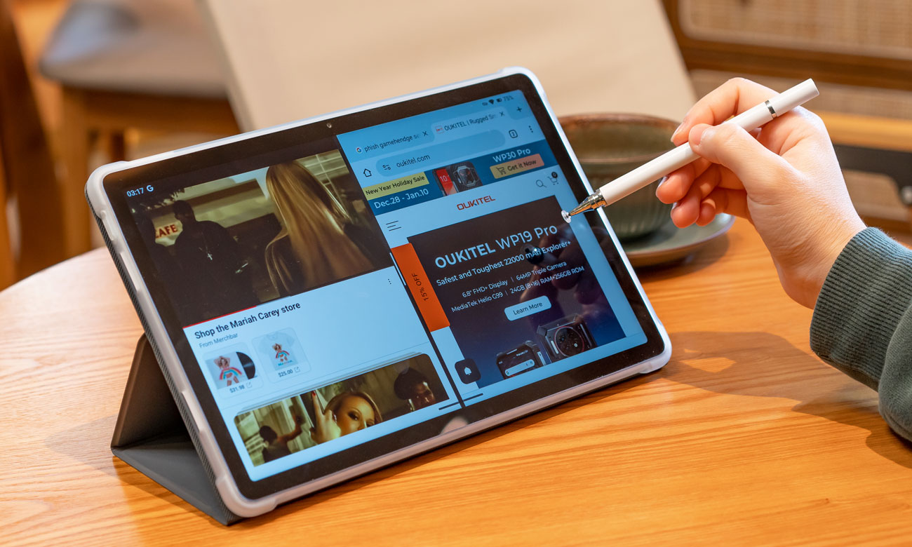 OUKITEL OT8 LTE mit Stift im Lieferumfang