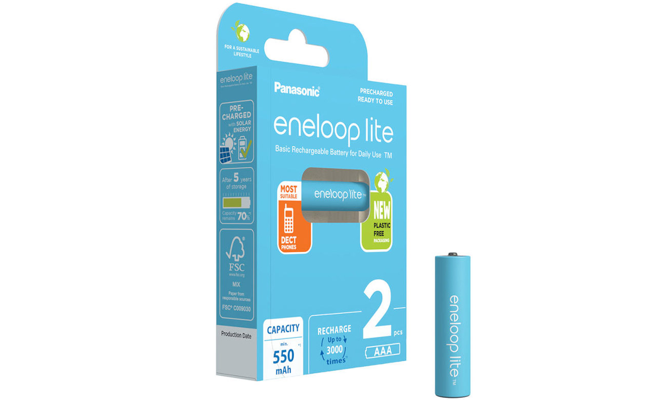 Akumulator Panasonic ENELOOP LITE AAA 550mAh 2 szt