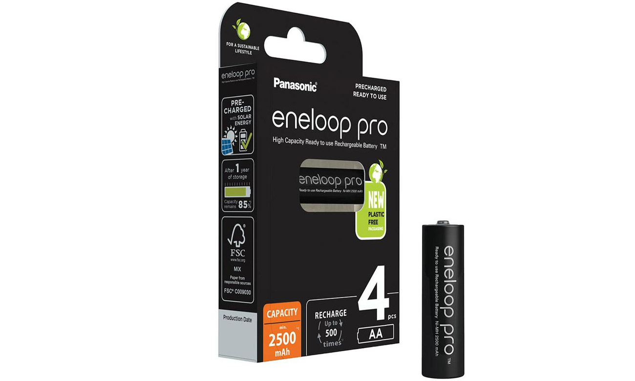 Panasonic ENELOOP PRO AA 2500mAh Akkus 4 Stück