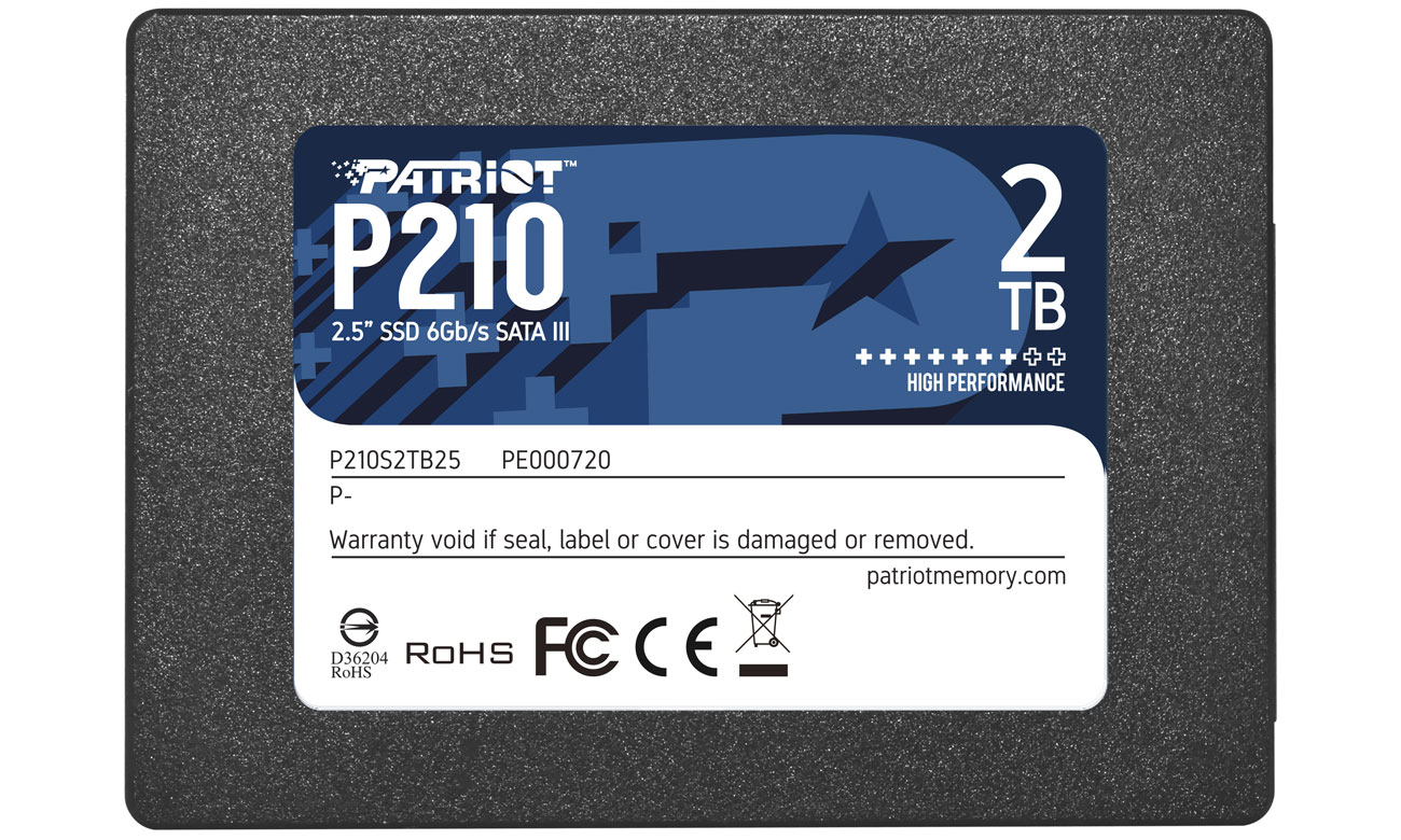 Patriot 2TB 2,5'' SATA SSD P210