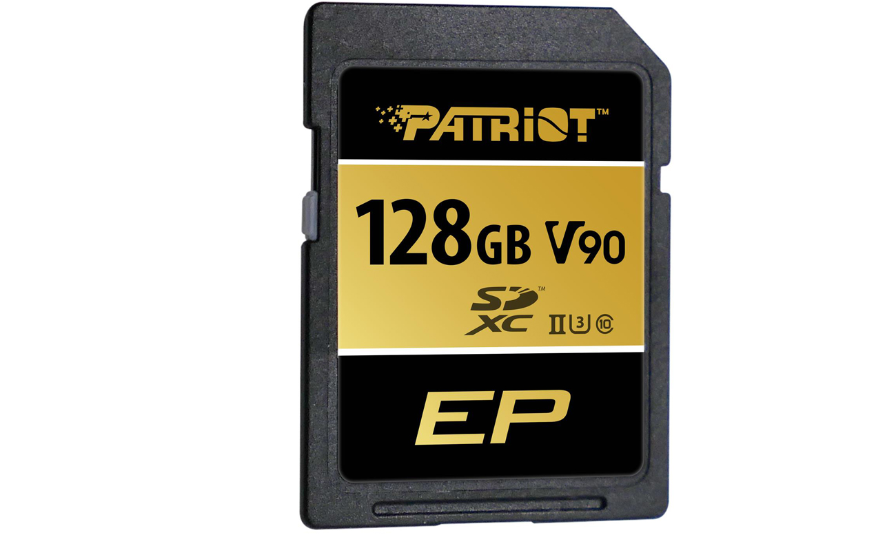 Patriot SD-Speicherkarte 128GB EP SDXC V90 UHS-II U3 300MB/s