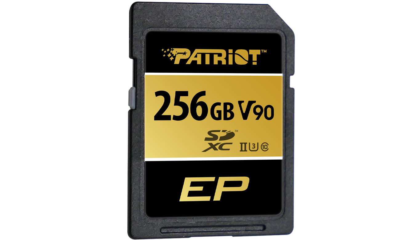 Patriot SD-Speicherkarte 256GB EP SDXC V90 UHS-II U3 300MB/s