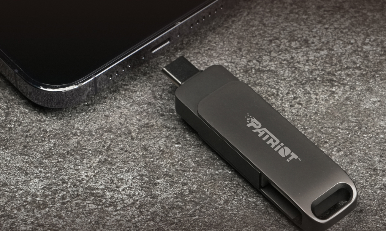 Pendrive Patriot 512GB Rage R550 USB 3.2 Gen 1 Type A+C