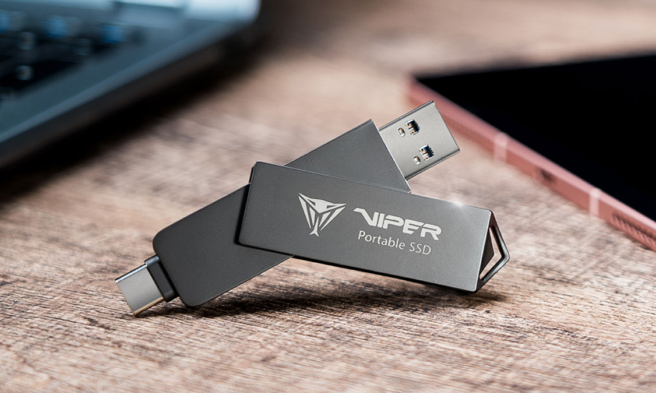 Externes SSD-Laufwerk Patriot VIPER PVP30 Duo Compact - Lifestyle-Grafik