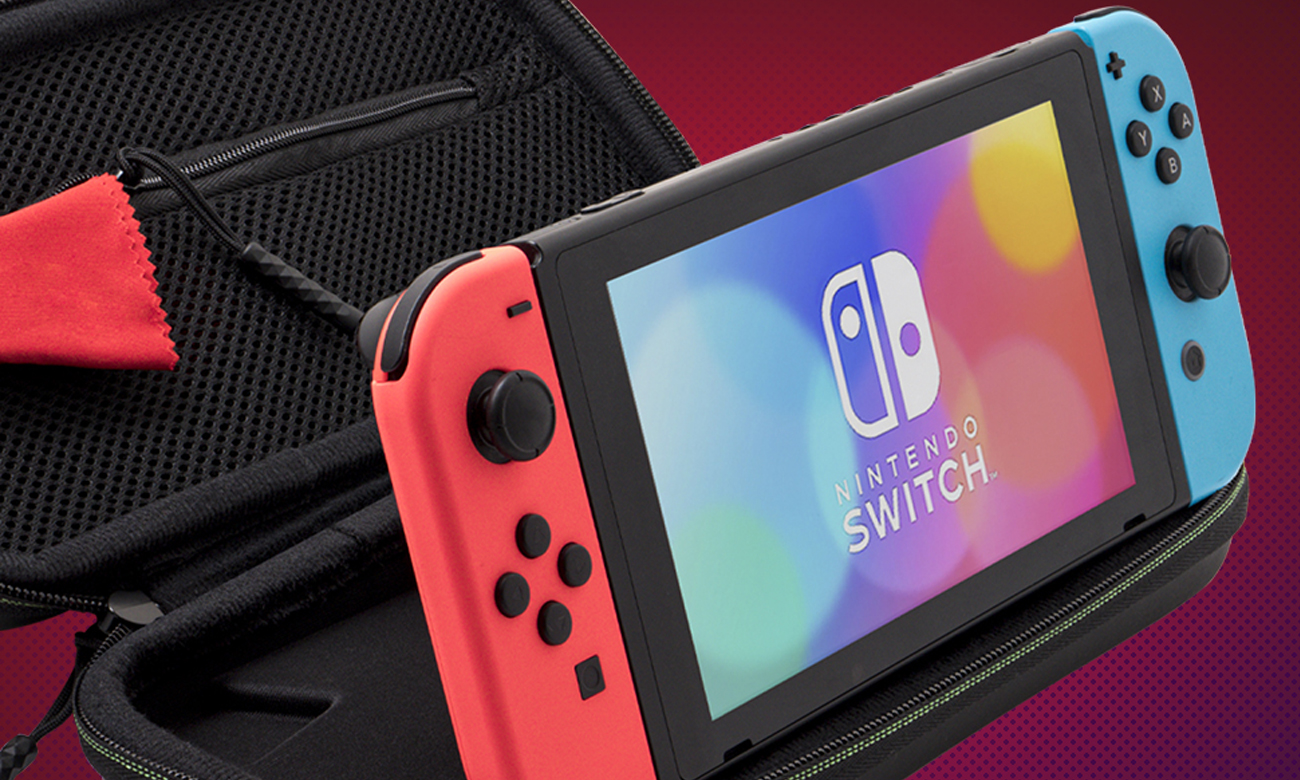 PDP Mario Icon Glow in The Dark Hülle für Nintendo Switch - Lifestyle-Grafik