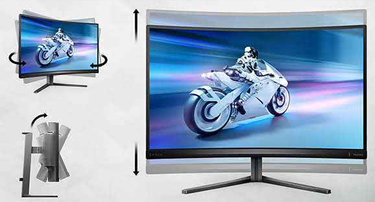 Philips Evnia 27M1C5200W/00 ergonomiczna podstawa