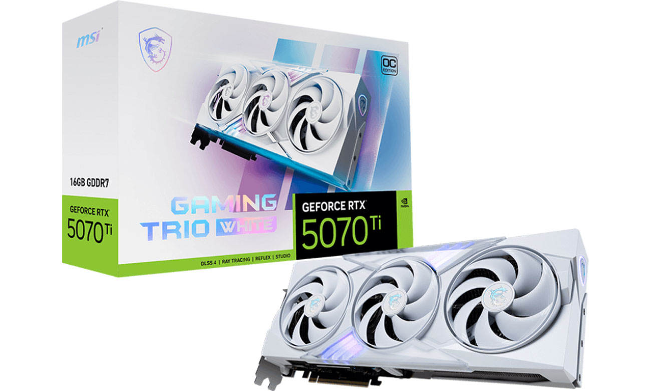 MSI GeForce RTX 5070 Ti Gaming Trio OC White 16 GB