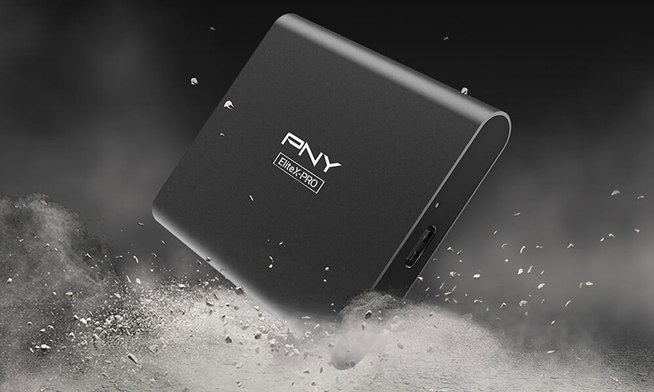 Externe SSD PNY Elite-X Pro Schwarz - Robustes und kompaktes Gehäuse