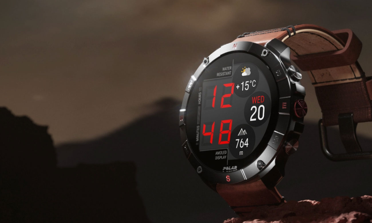 Sportuhr Polar Grit X2 Pro Titanbraun