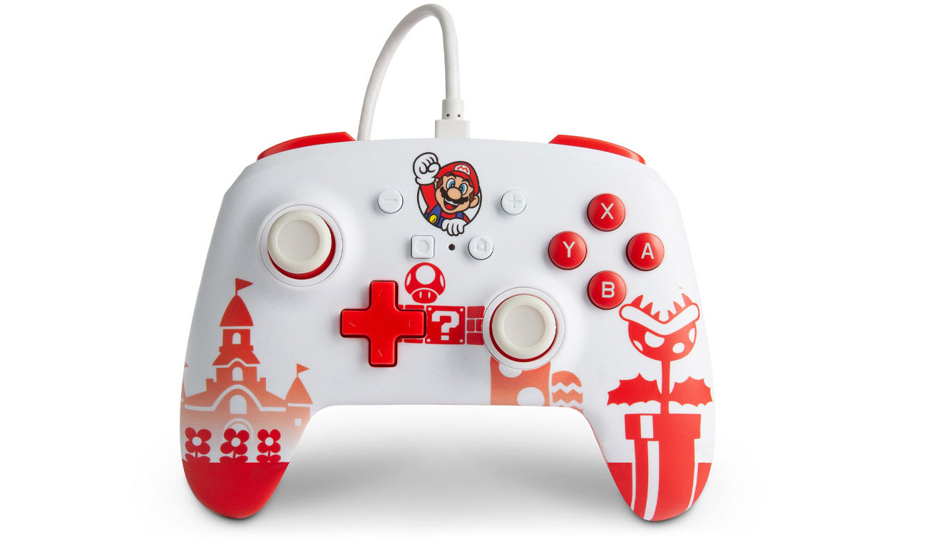 PowerA Mario Red & White Kabelgebundener Controller für Nintendo Switch