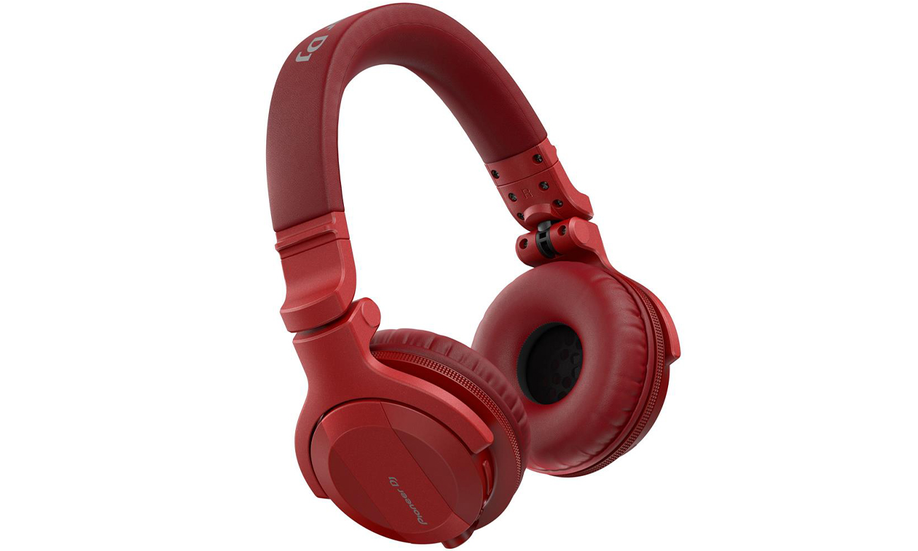 DJ-Kopfhörer Pioneer HDJ-CUE1BT Rot - Vorderansicht im Winkel