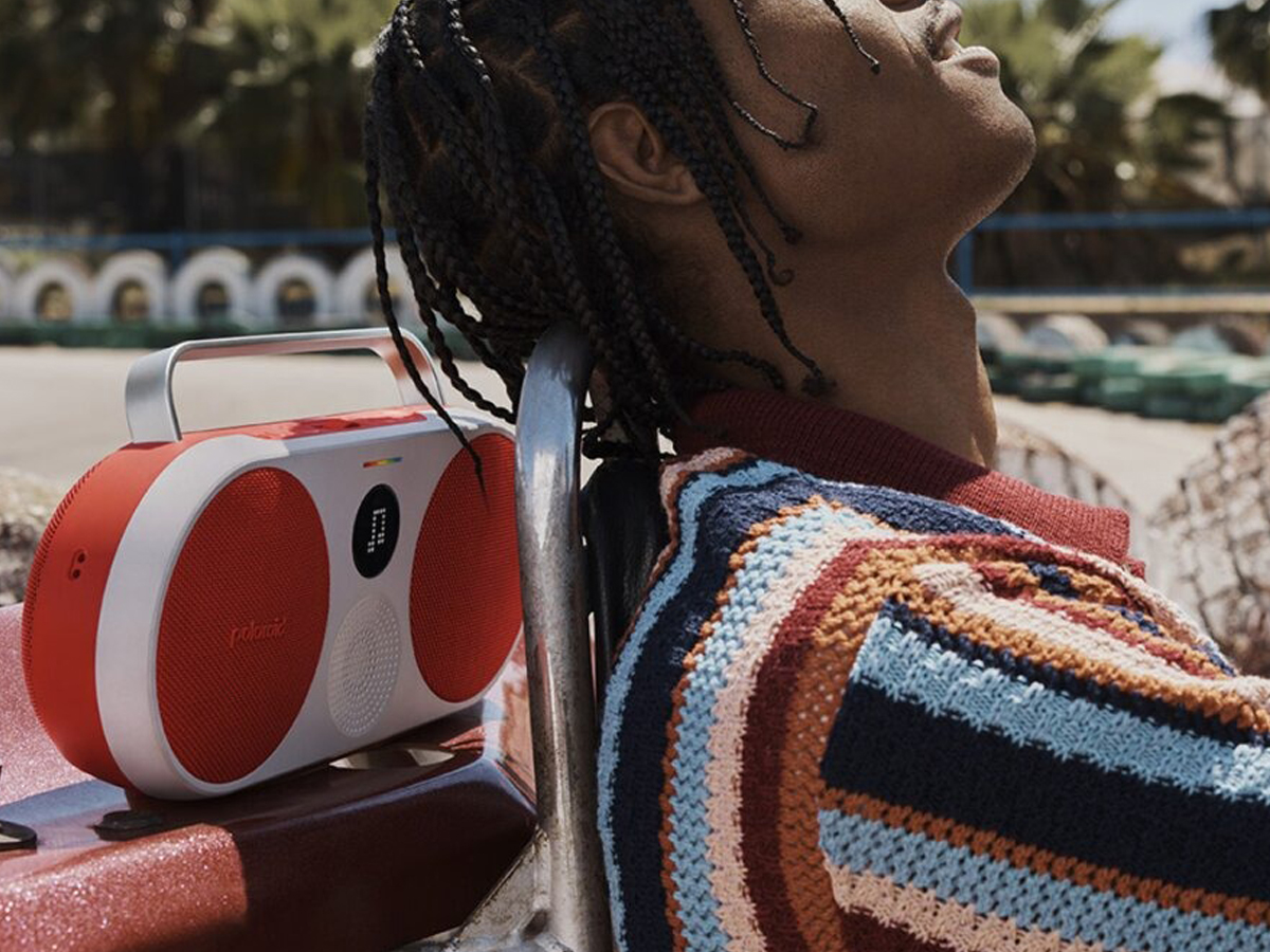 Tragbarer Lautsprecher Polaroid P3 Blau-Weiß