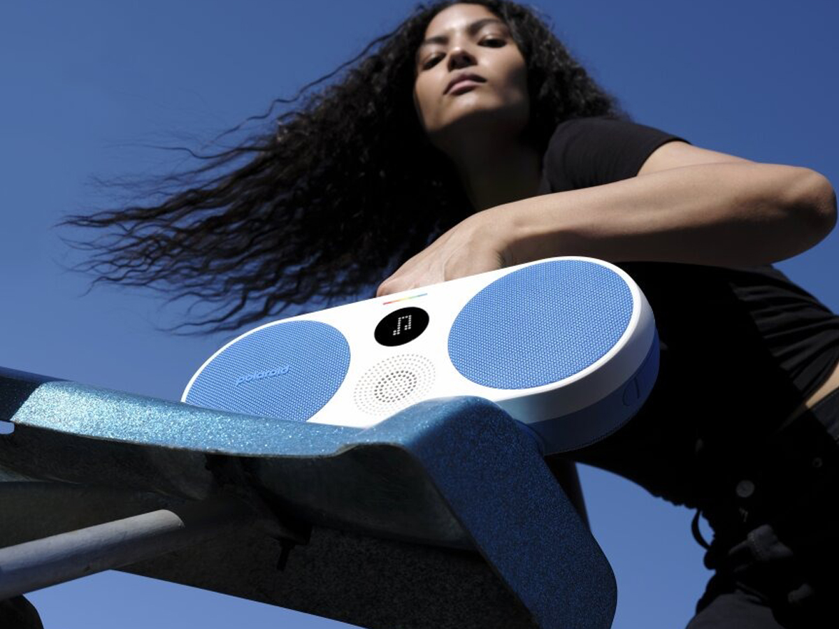 Tragbarer Lautsprecher Polaroid P3 Blau-Weiß