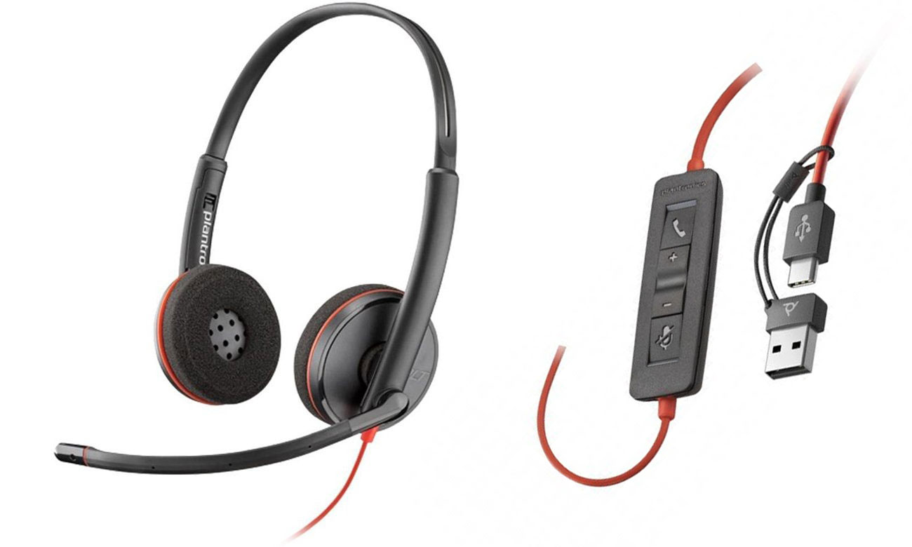 Headset Poly Blackwire 3220 Stereo