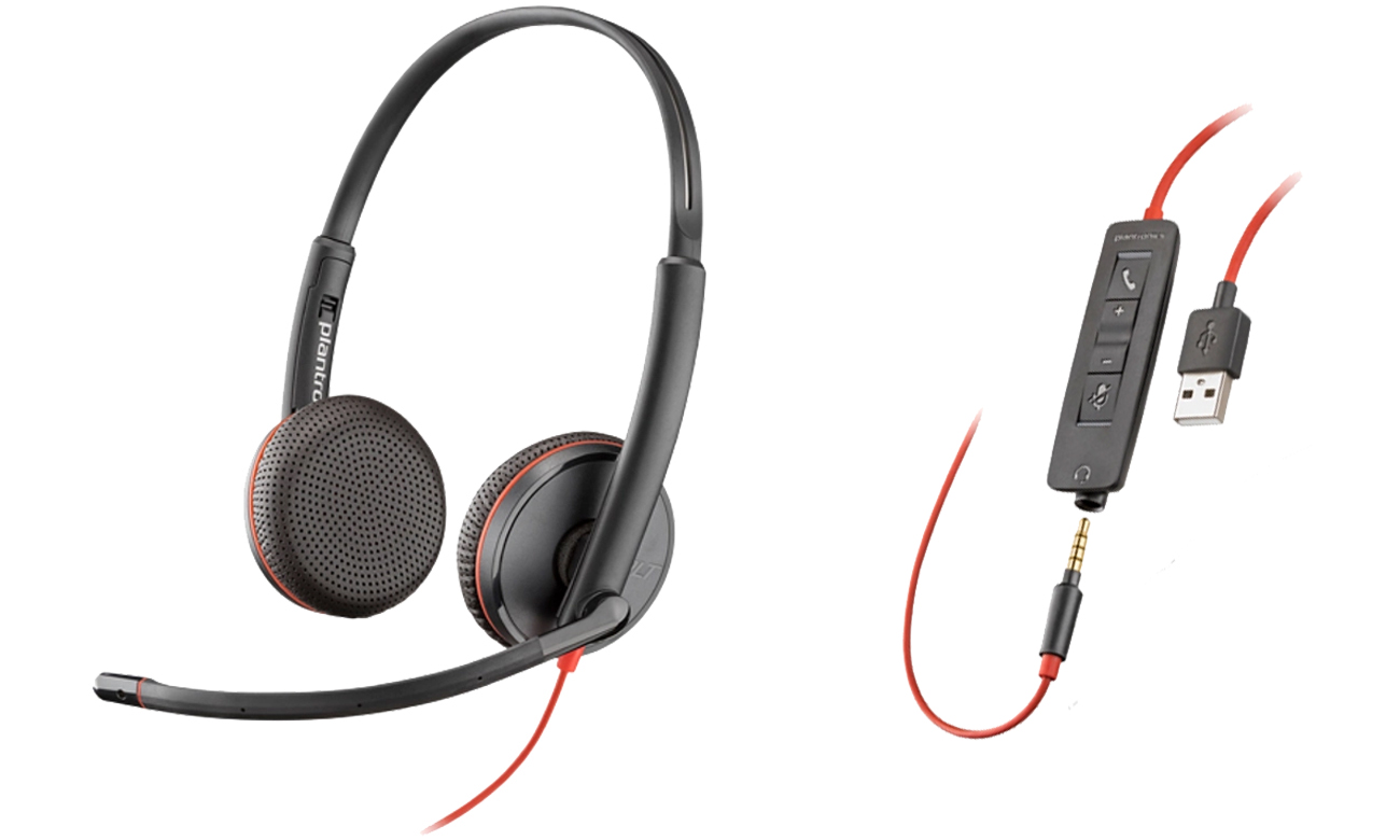 Poly Blackwire C3225 USB-A + 3,5 mm Klinke Headset