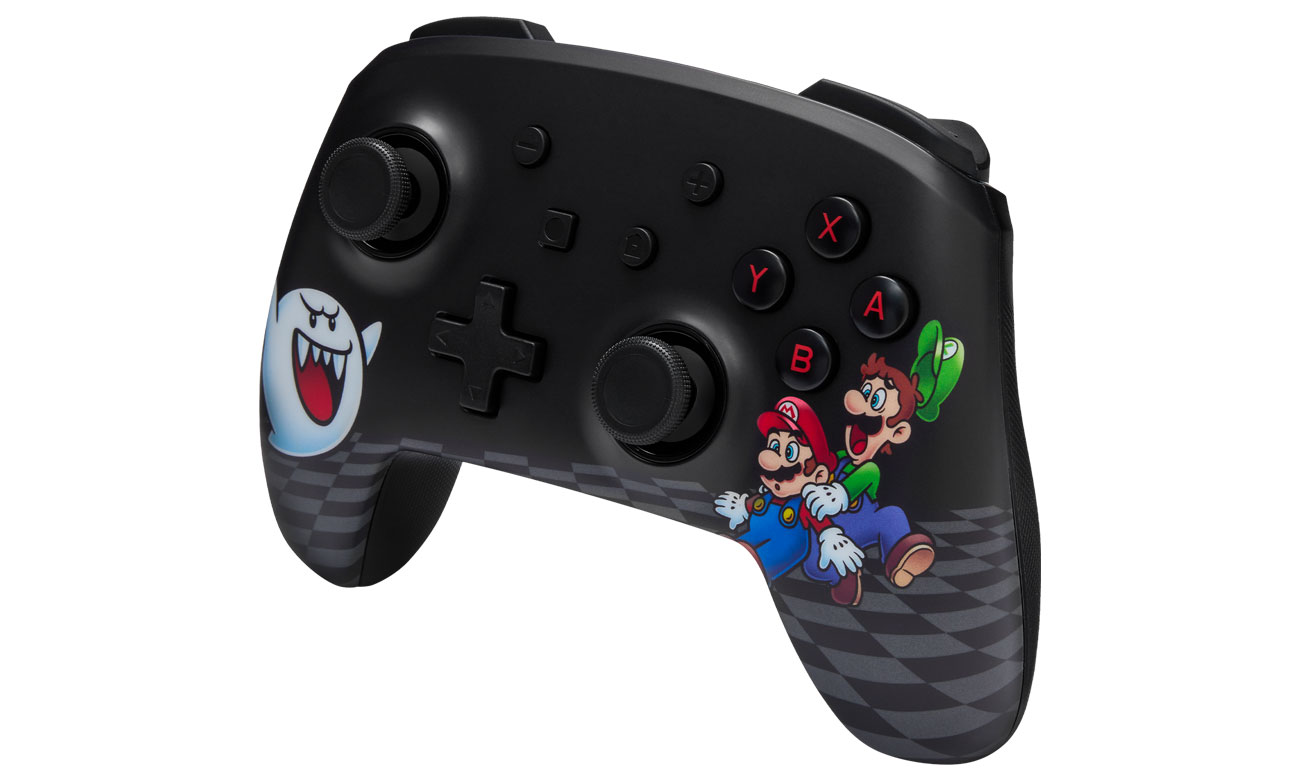 PowerA Enhanced Lumectra Mario Peek-A-Boo für Nintendo Switch – Vorderansicht schräg