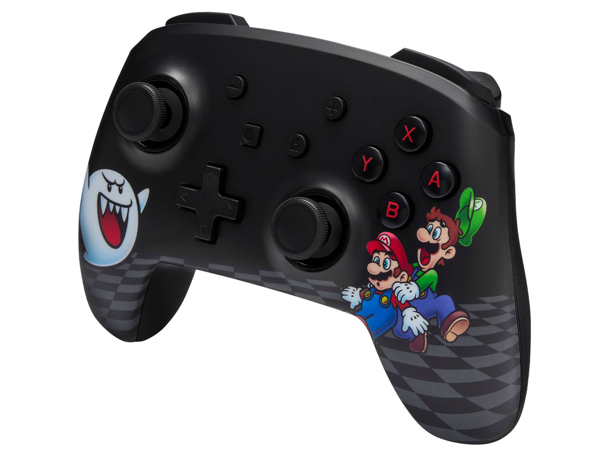 PowerA Enhanced Lumectra Mario Peek-A-Boo für Nintendo Switch – Vorderansicht schräg