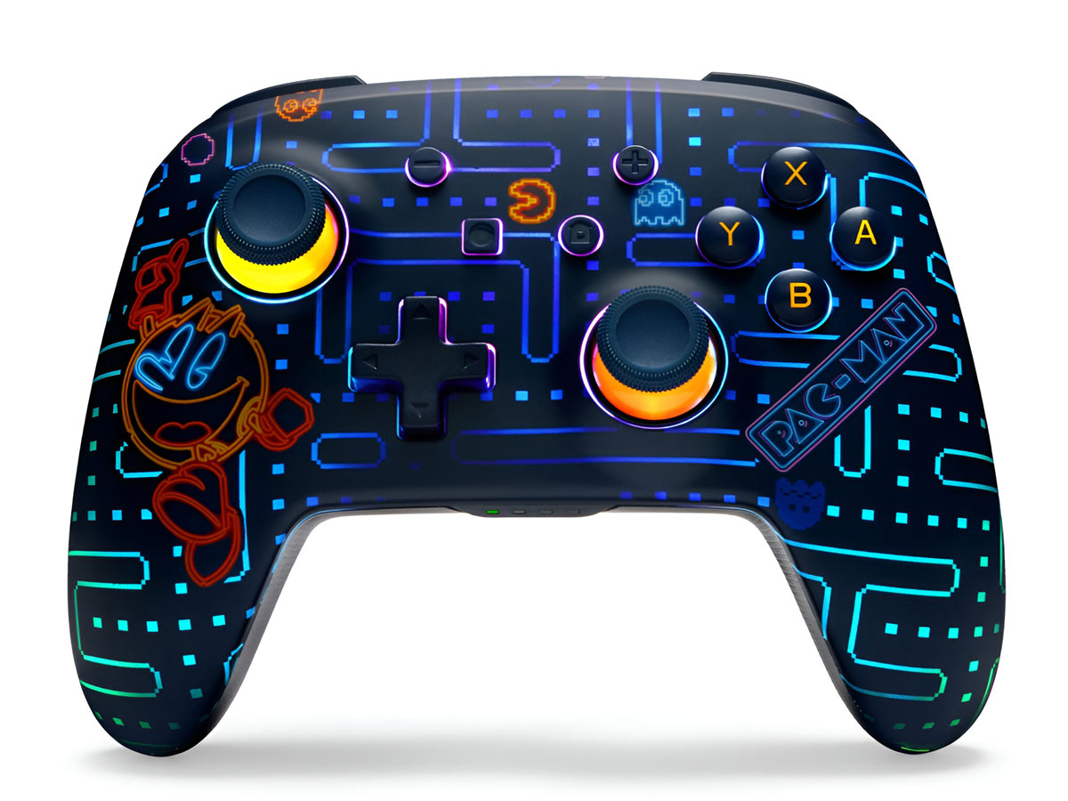 PowerA Enhanced Lumectra Mario Peek-A-Boo für Nintendo Switch - Ansicht von vorne im Winkel