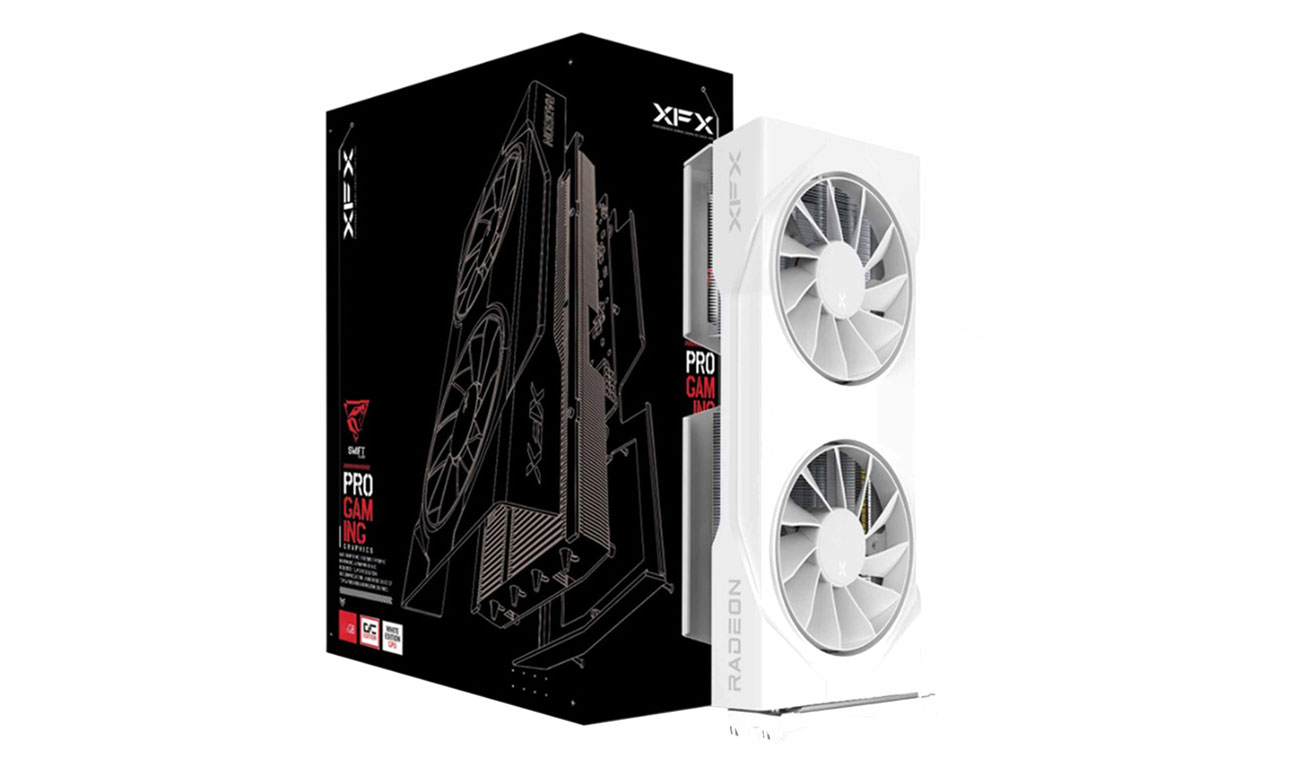 XFX Radeon RX 9060 XT Swift Gaming White OC 8GB GDDR6