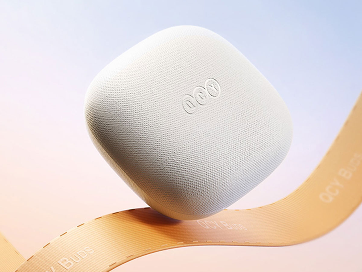 Drahtlose Kopfhörer QCY Buds T43 Weiß - Lifestyle-Grafik