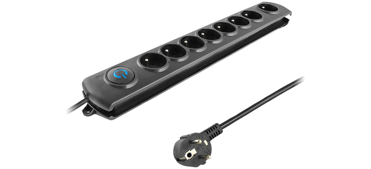 Qoltec Überspannungsschutzleiste