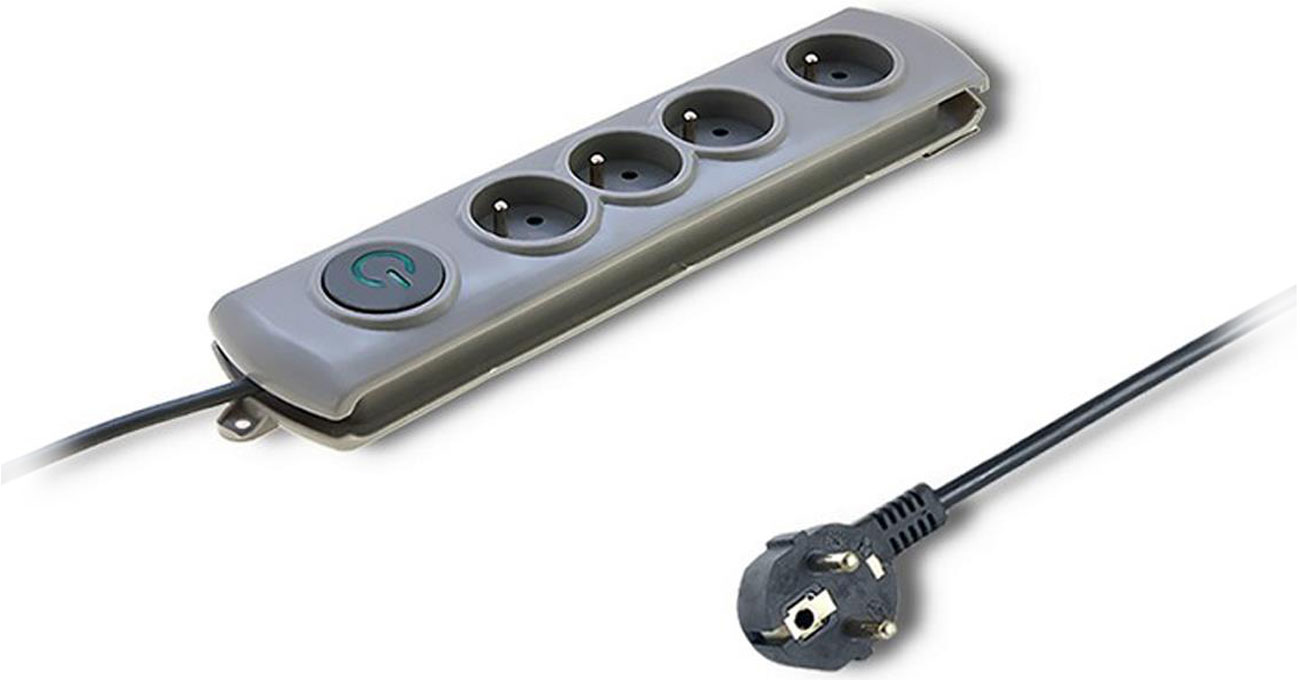 Überspannungsschutzleiste Qoltec Quick Switch - 4 Steckdosen