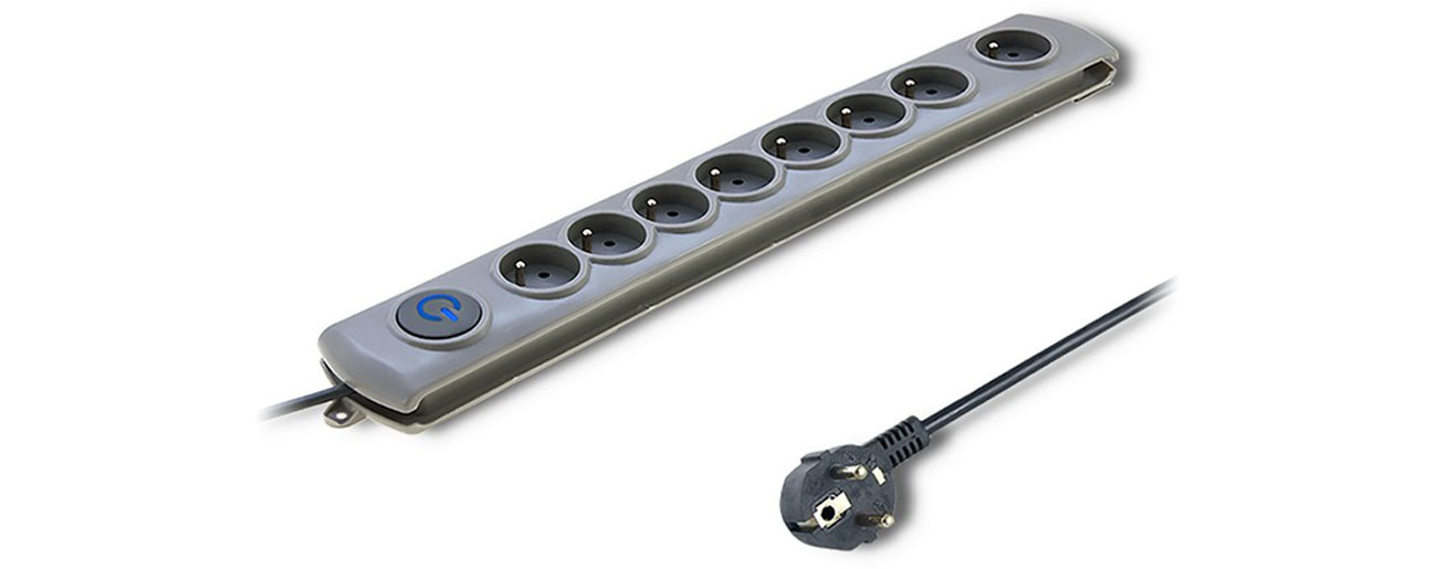 Überspannungsschutzleiste Quick Switch 8 Steckdosen 3m