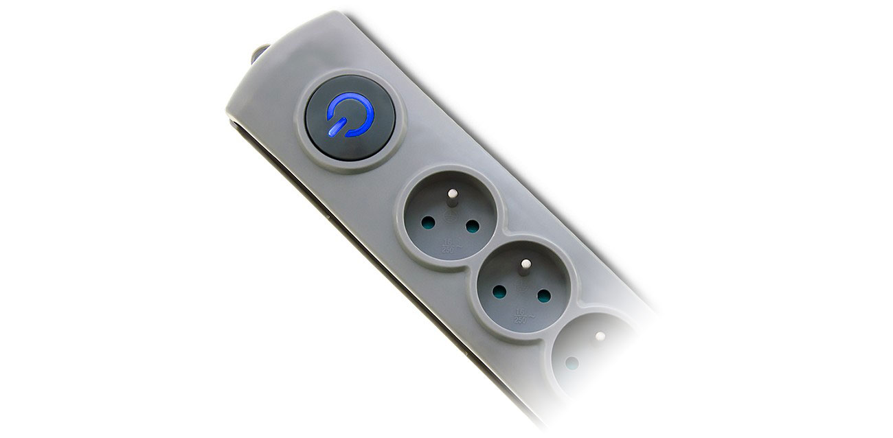 Überspannungsschutzleiste Quick Switch 8 Steckdosen 3m