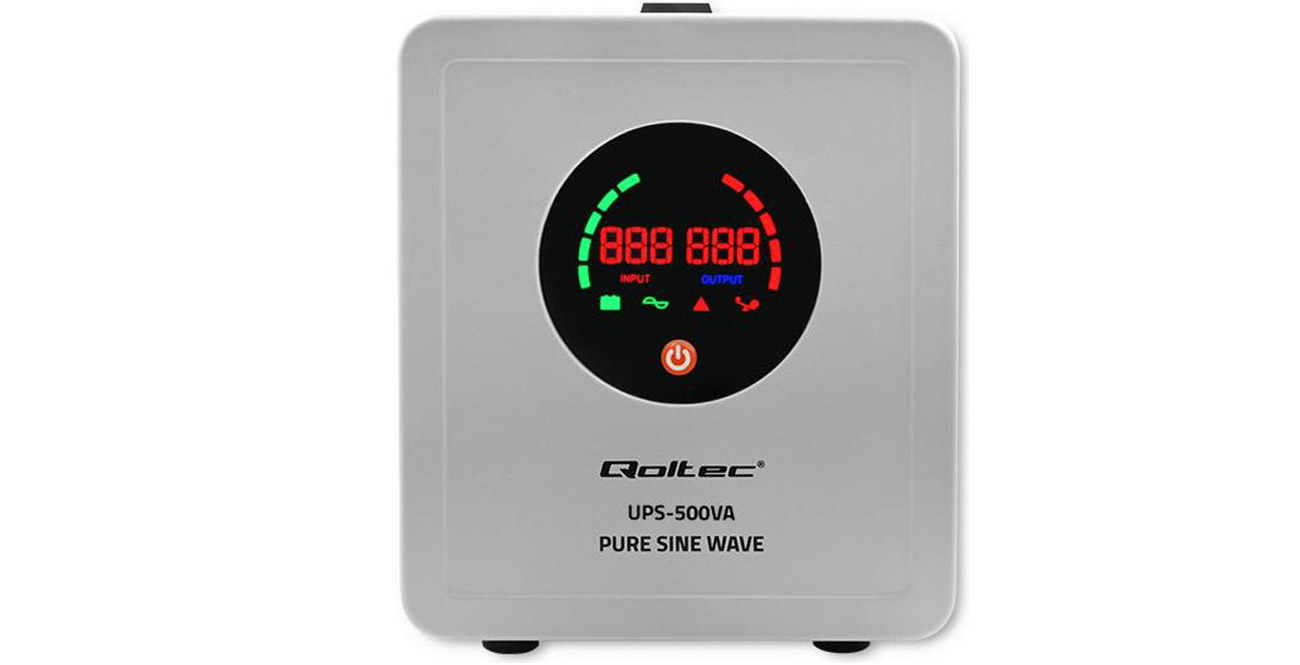 Qoltec Pure Sine Wave UPS Display