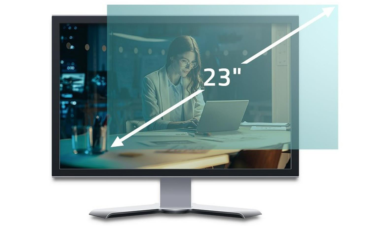 Qoltec Anti-Blau-Licht Filter matt für Monitor 23 16:9