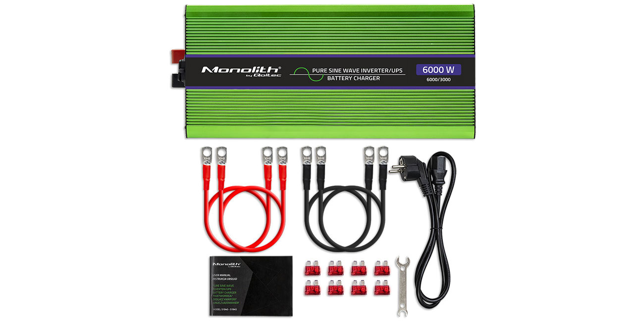 Wechselrichter Qoltec 51945 Zubehörset