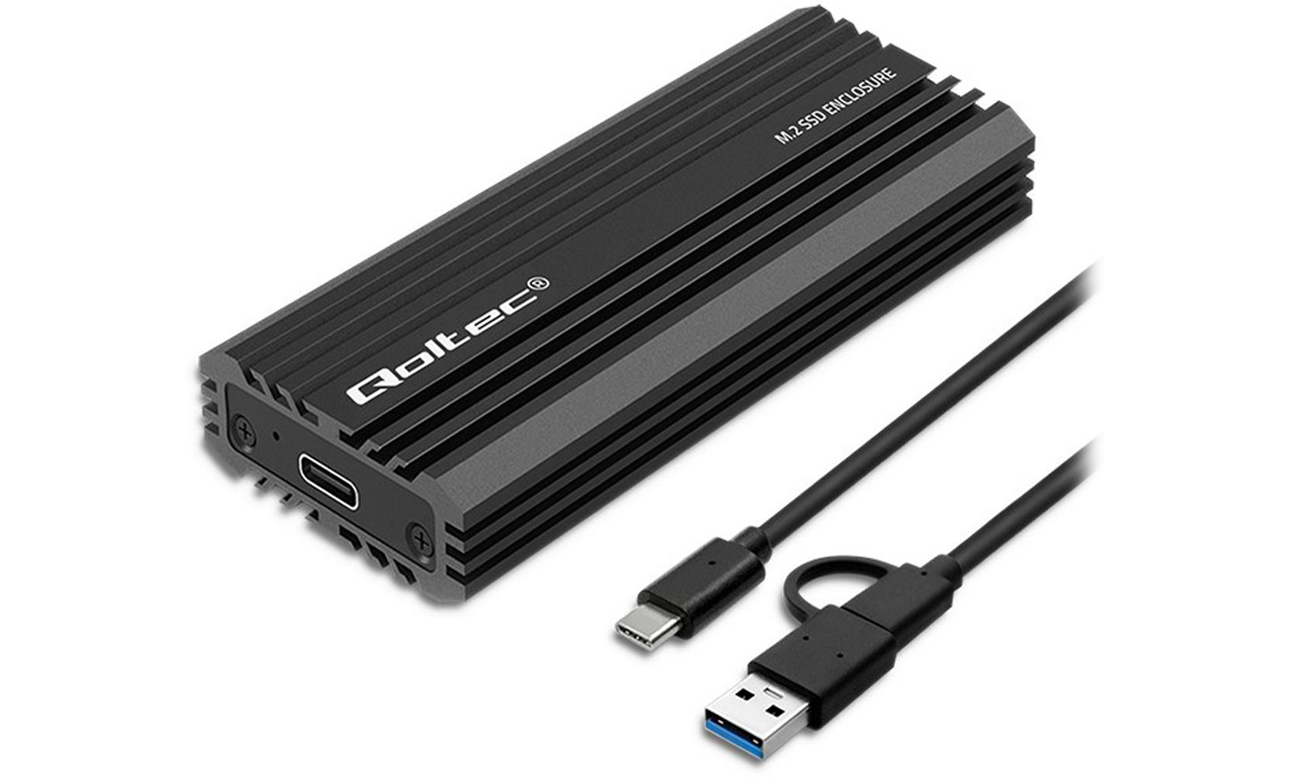 Obudowa Qoltec M.2 NV2270 NVMe SATA USB-C 2TB