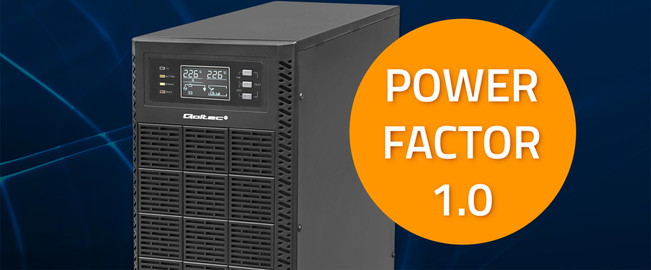 Qoltec Power Factor 1.0 On-line logo