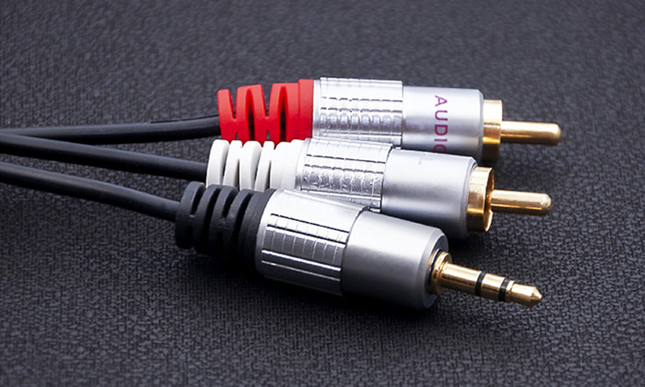 Kabel audio Qoltec 2x RCA  Mini Jack 3.5 mm