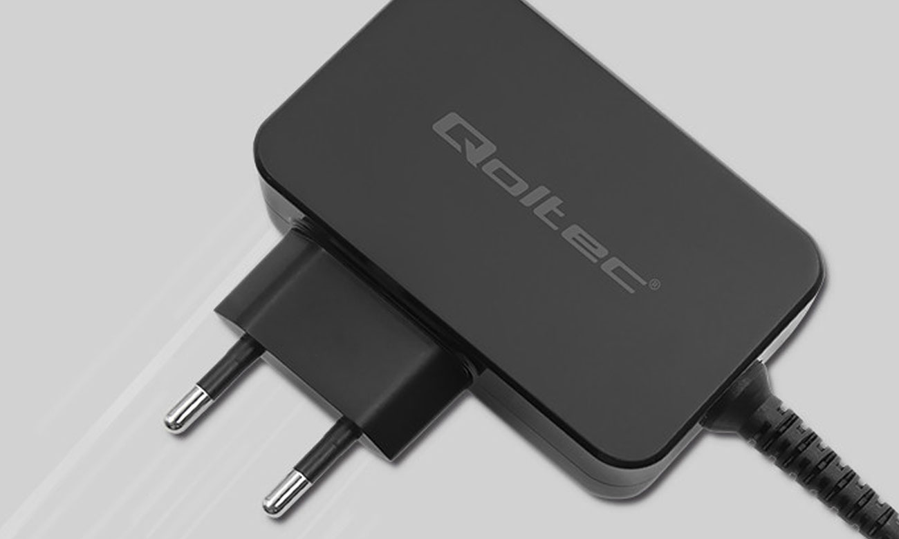 Qoltec GaN POWER PRO USB-C 65 W