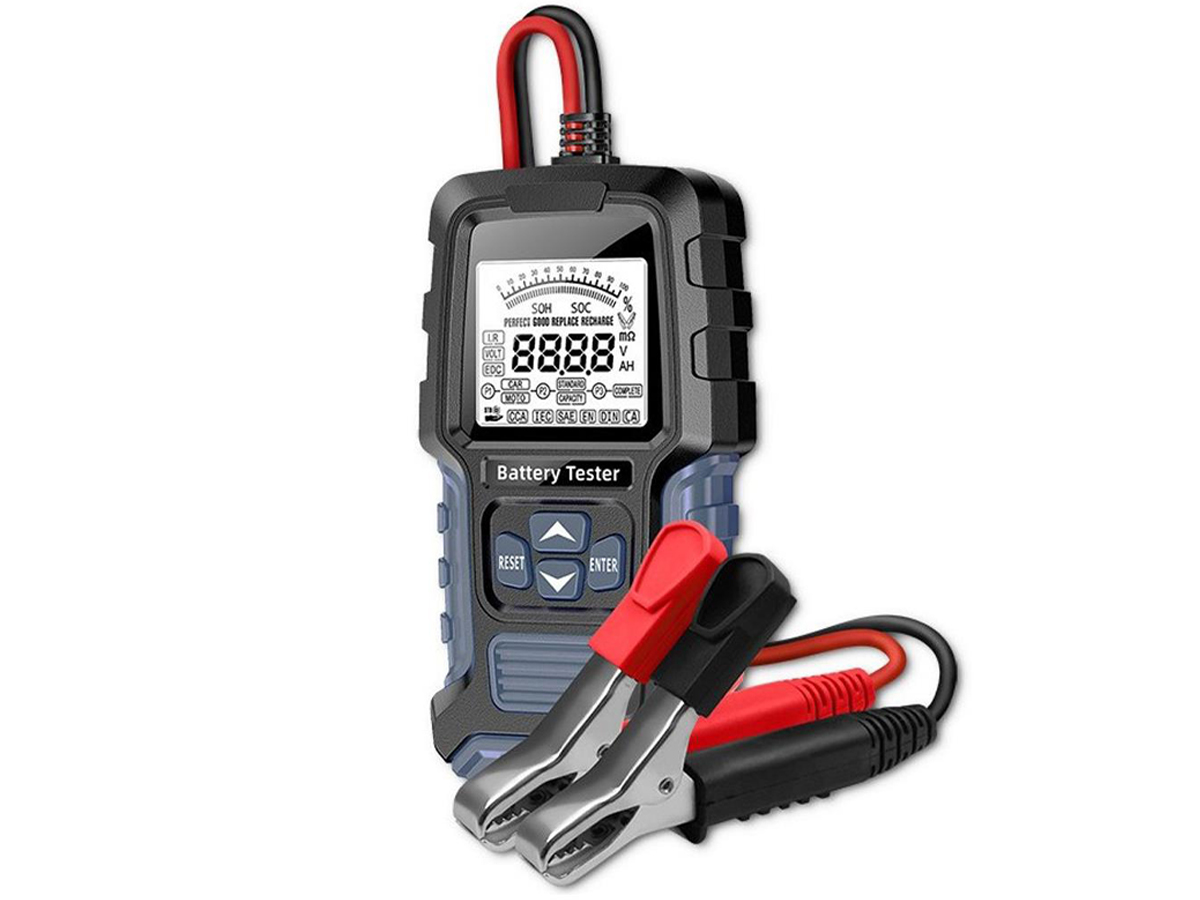 Digitaler Batterietester Qoltec LCD 12V/24V/3Ah-250Ah