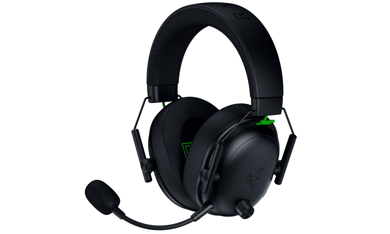 Razer BlackShark V3 für PlayStation Schwarz - Ansicht von vorne im Winkel