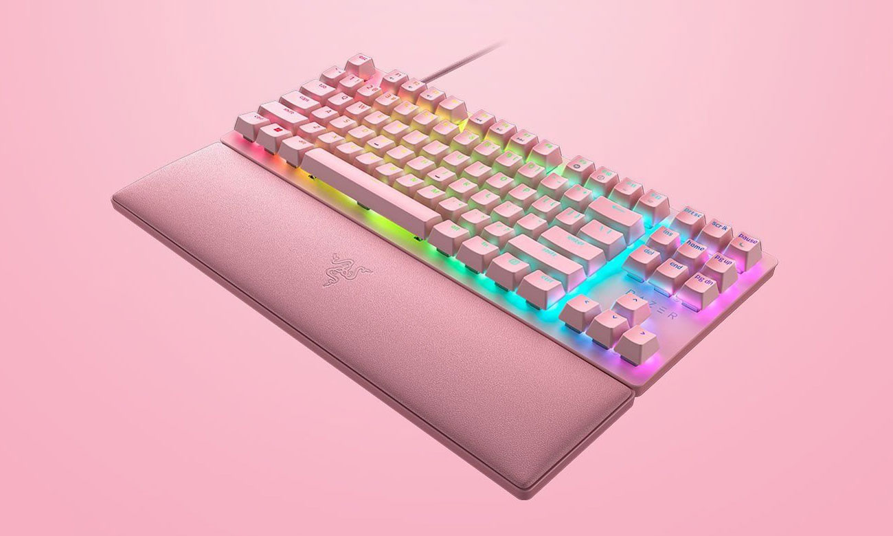 Tritt dem Spiel mit der Razer Huntsman V2 Tenkeyless Tastatur bei