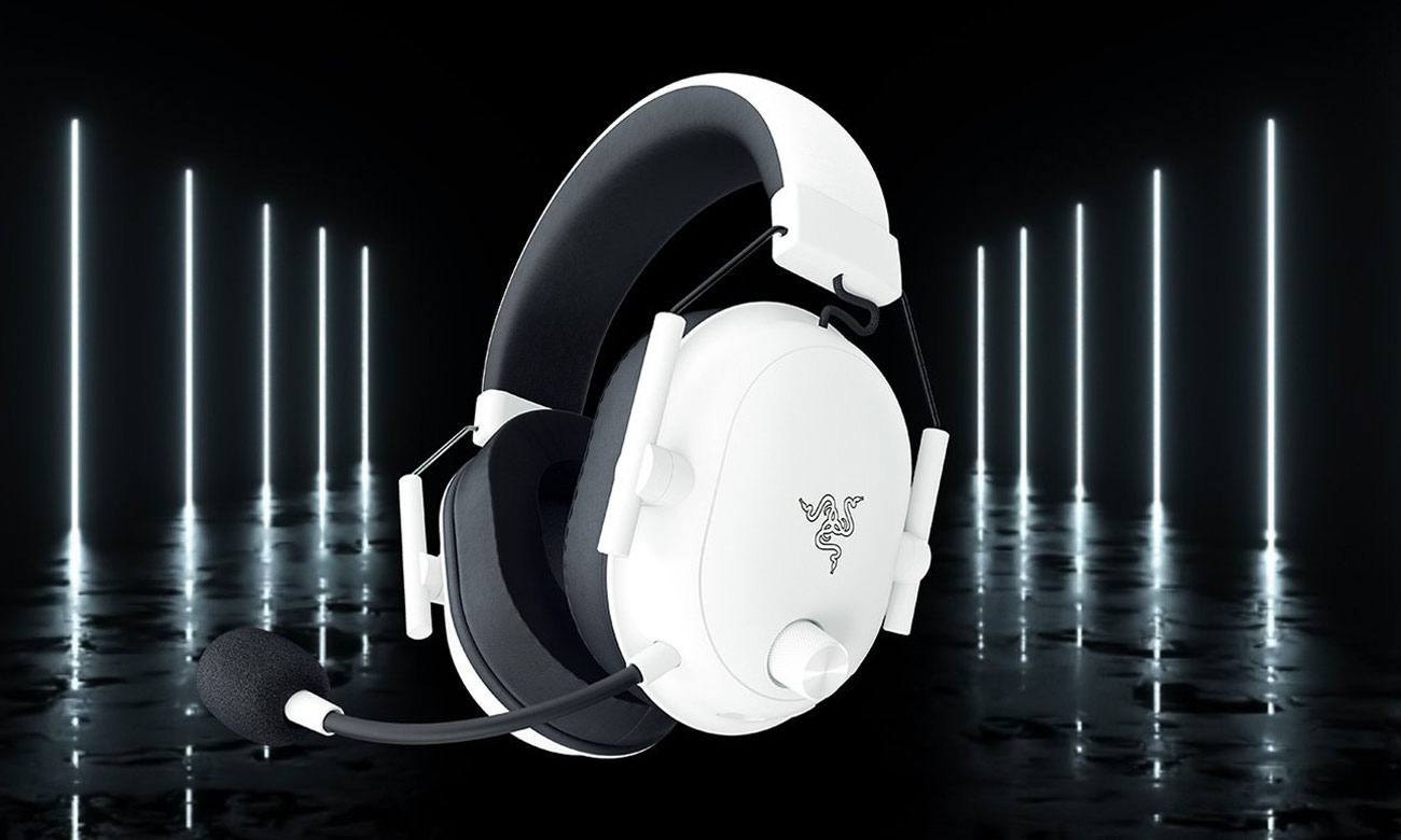 Zusatzgerät Kopfhörer Razer BlackShark V2 HyperSpeed Weiß - Grafik mit Hintergrund