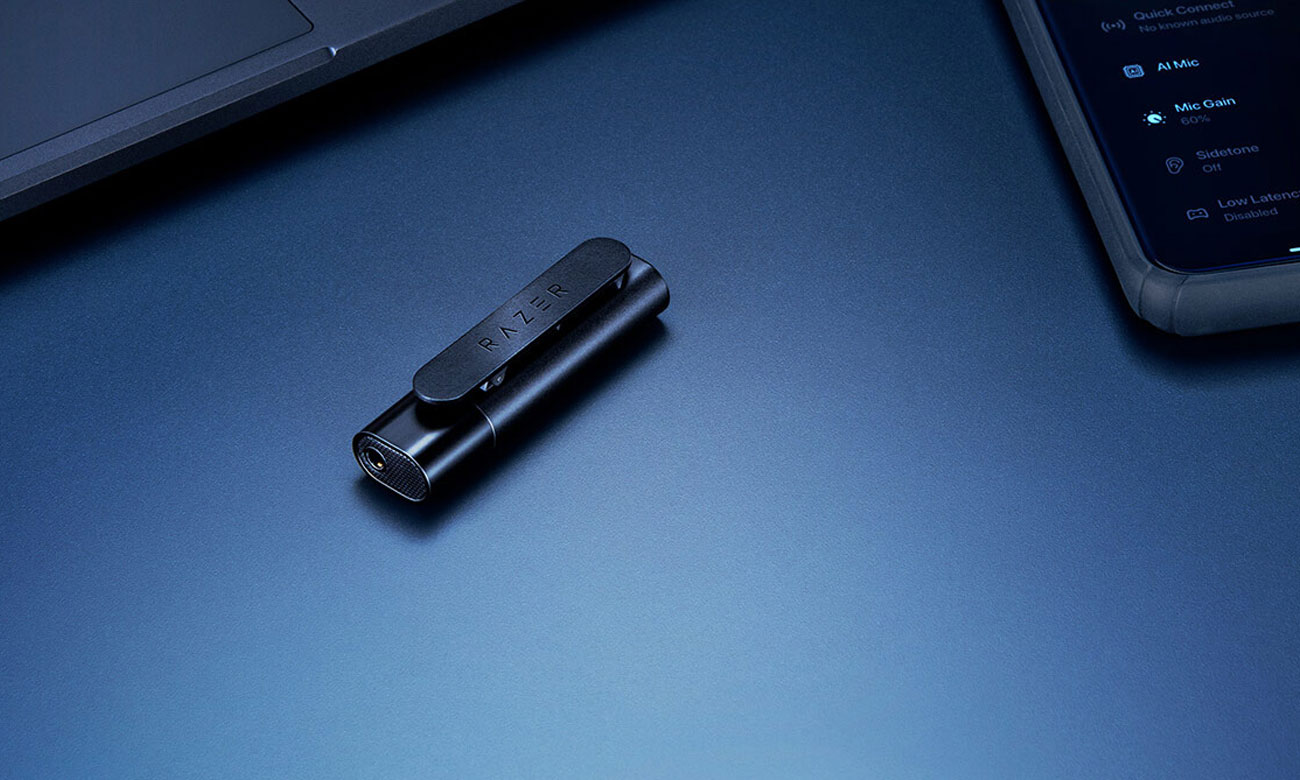 Drahtloses Ansteckmikrofon Razer Seiren BT - Kompaktes, drahtloses Design