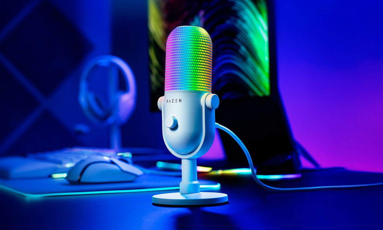 Mikrofon Razer Seiren V3 Chroma Weiß - Lifestyle-Grafik