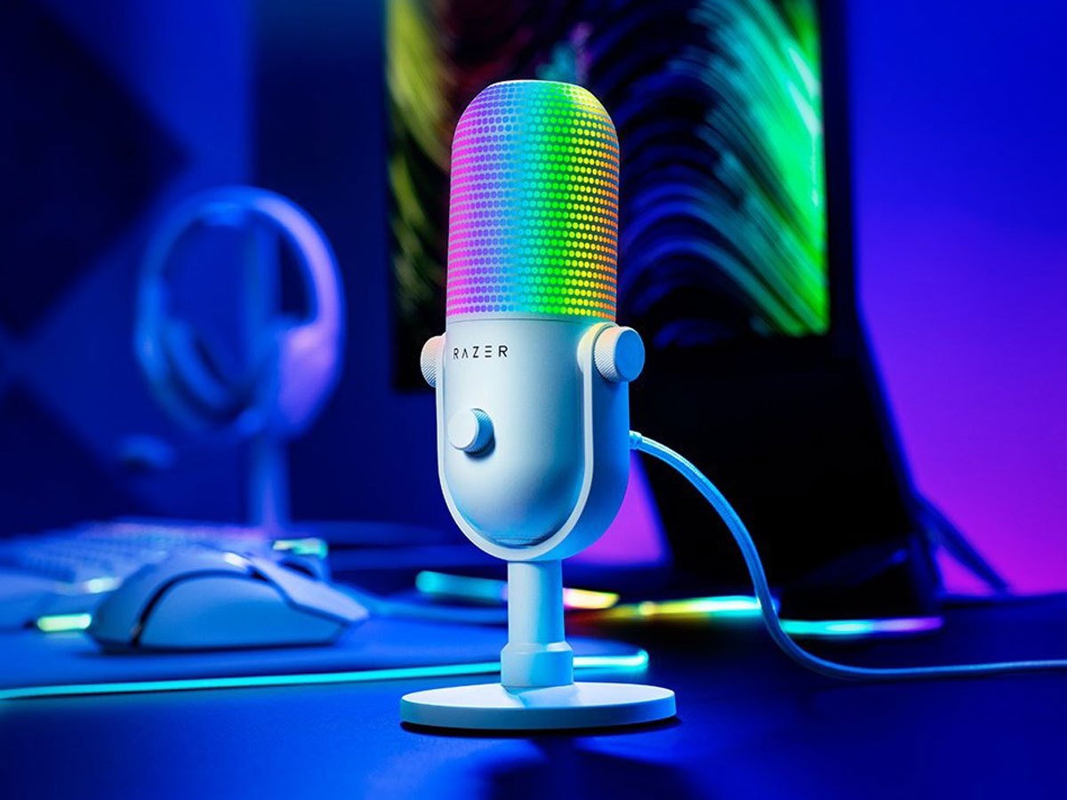 Mikrofon Razer Seiren V3 Chroma Weiß - Lifestyle-Grafik