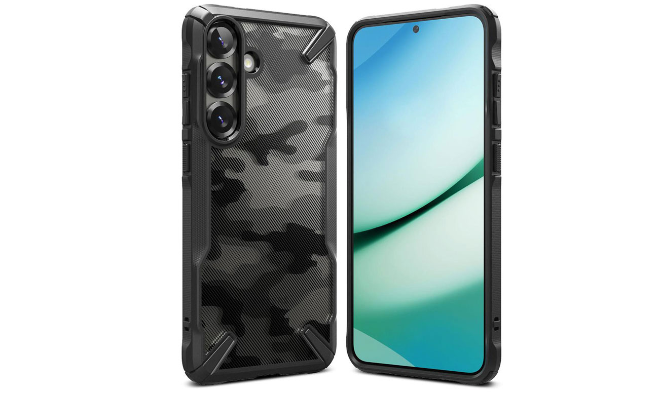 Ringke Fusion X für Samsung Galaxy S25+ Camo Black