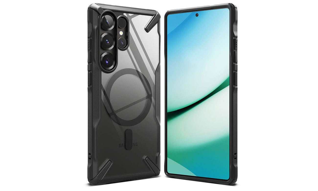 Etui Ringke Fusion X Magnetic MagSafe für Samsung Galaxy S25 Ultra Black